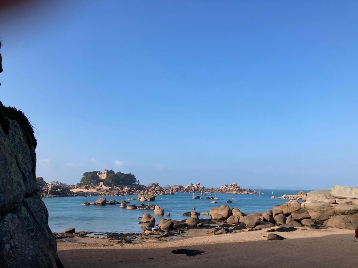 Les Hortensias à 50 m de la plage de Trestraou Perros-Guirec Extérieur photo